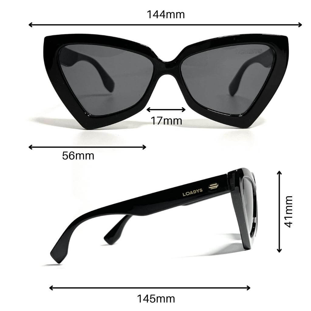 Angela black sunglasses